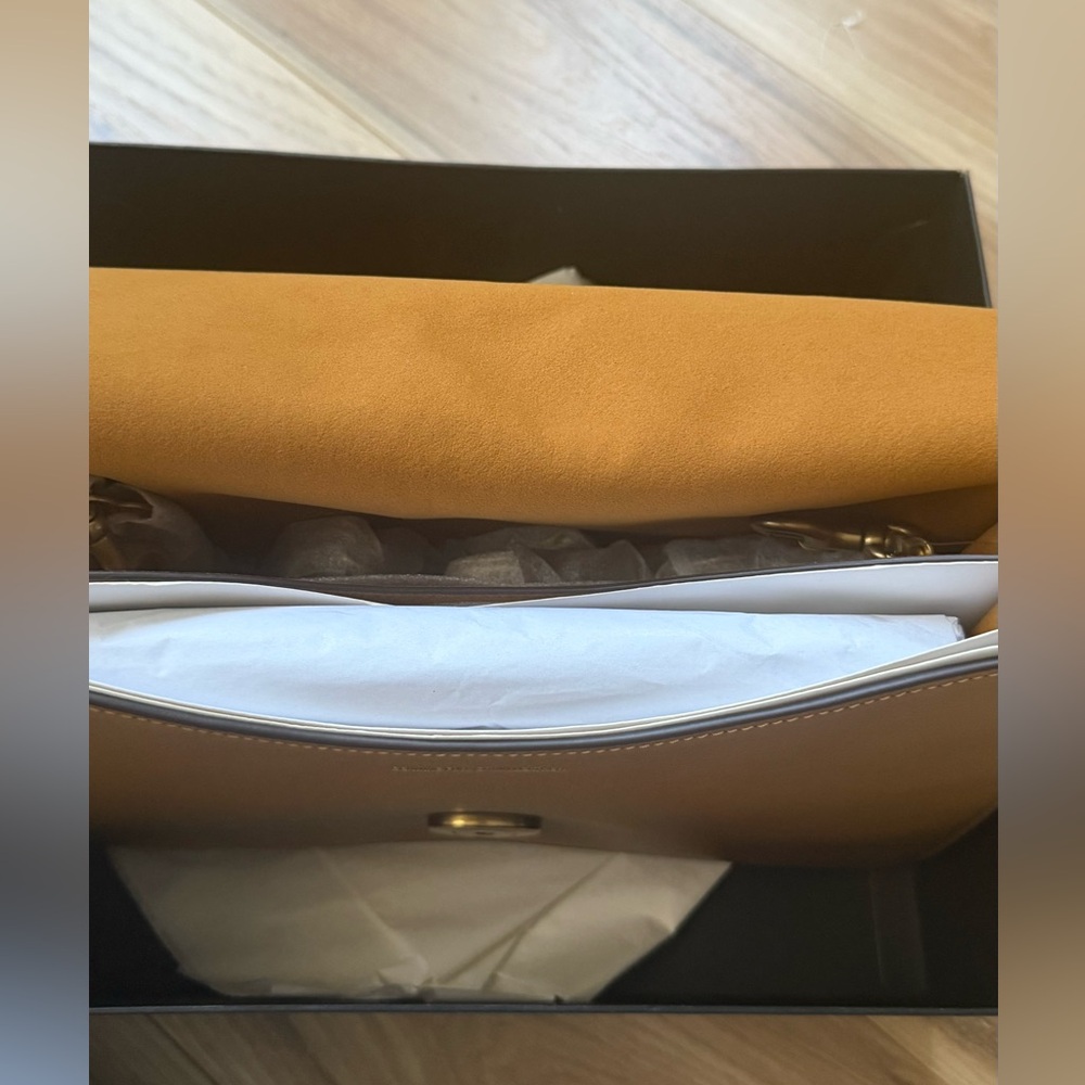 Coach Chain Tabby Shoulder Bag 30 in Honey Brown - Picture 12 of 15